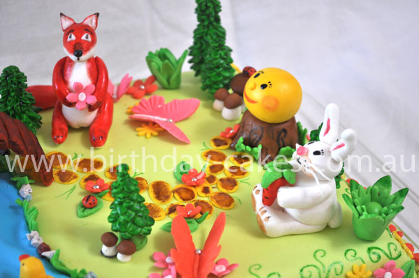 fondant fox decoration